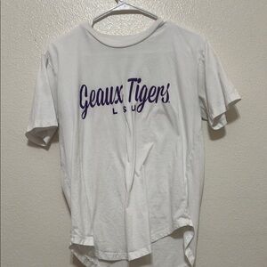 White Geaux Tigers LSU T-Shirt